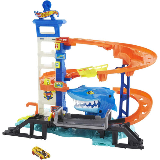 Hot Wheels City Attacking Shark Escape Playset