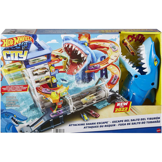 Hot Wheels City Attacking Shark Escape Playset