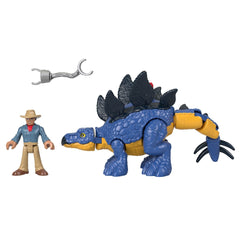 Imaginext Jurassic World Action Figure - Stegosaurus And Dr Grant