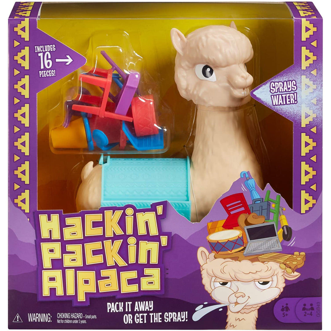 Mattel Games Hackinâ€™ Packinâ€™ Alpaca Childrens' Game GGB43 - Maqio