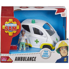 Character Gaming Fireman Sam Ambulance Vehicle &  Nurse Flood Figure - Maqio