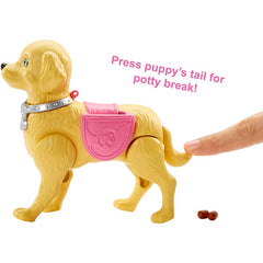 Barbie Walk & Potty Pup Pet Playset