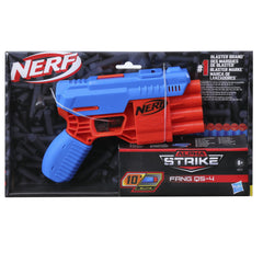 Nerf Red Blue Alpha Strike Fang QS-4 Blaster Gun