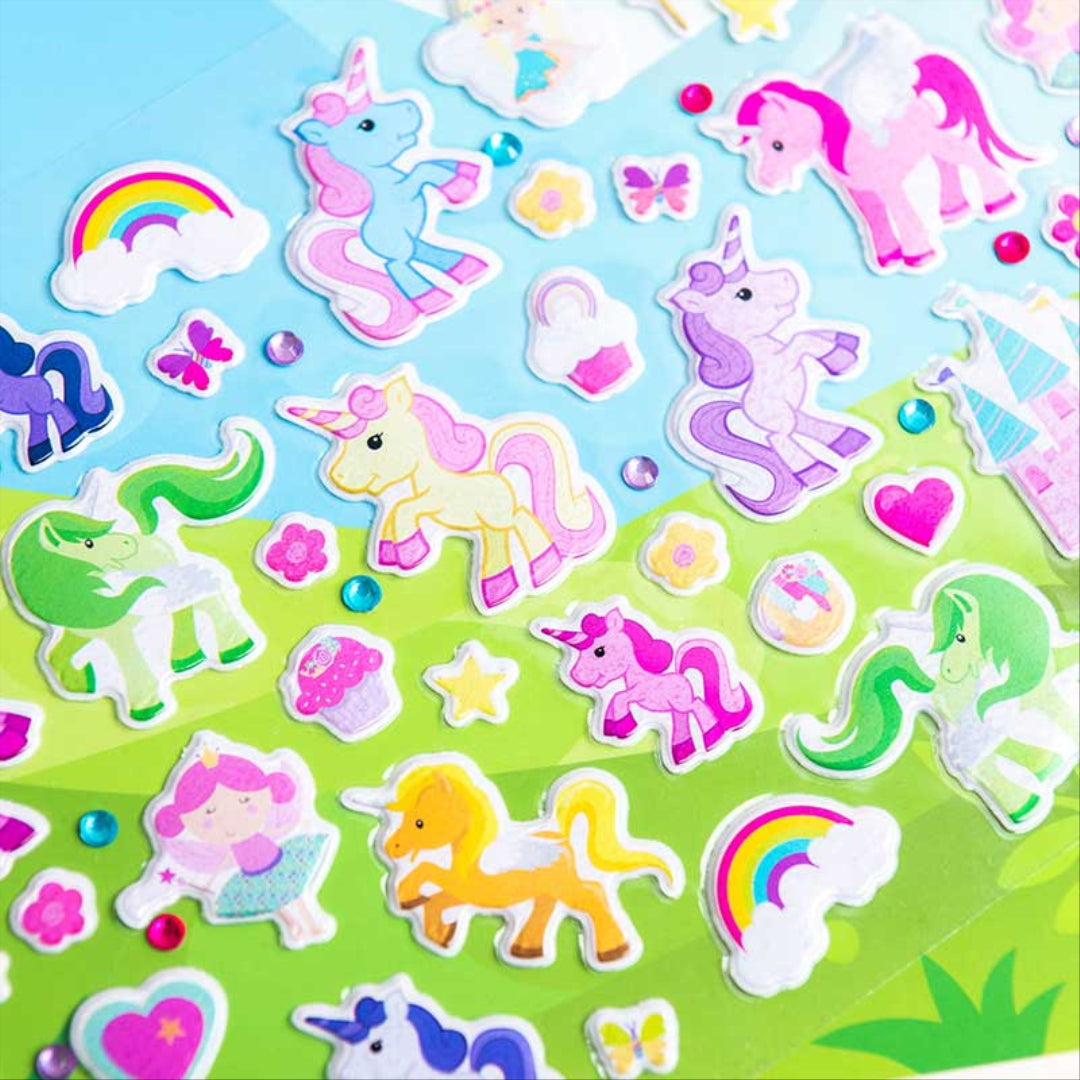 Unicorn Puffy Sticker Set - Maqio