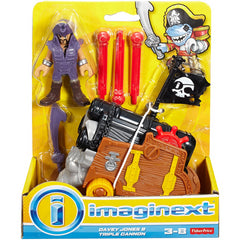 Fisher-Price Imaginext Davey Jones & Triple Cannon DHH74 - Maqio