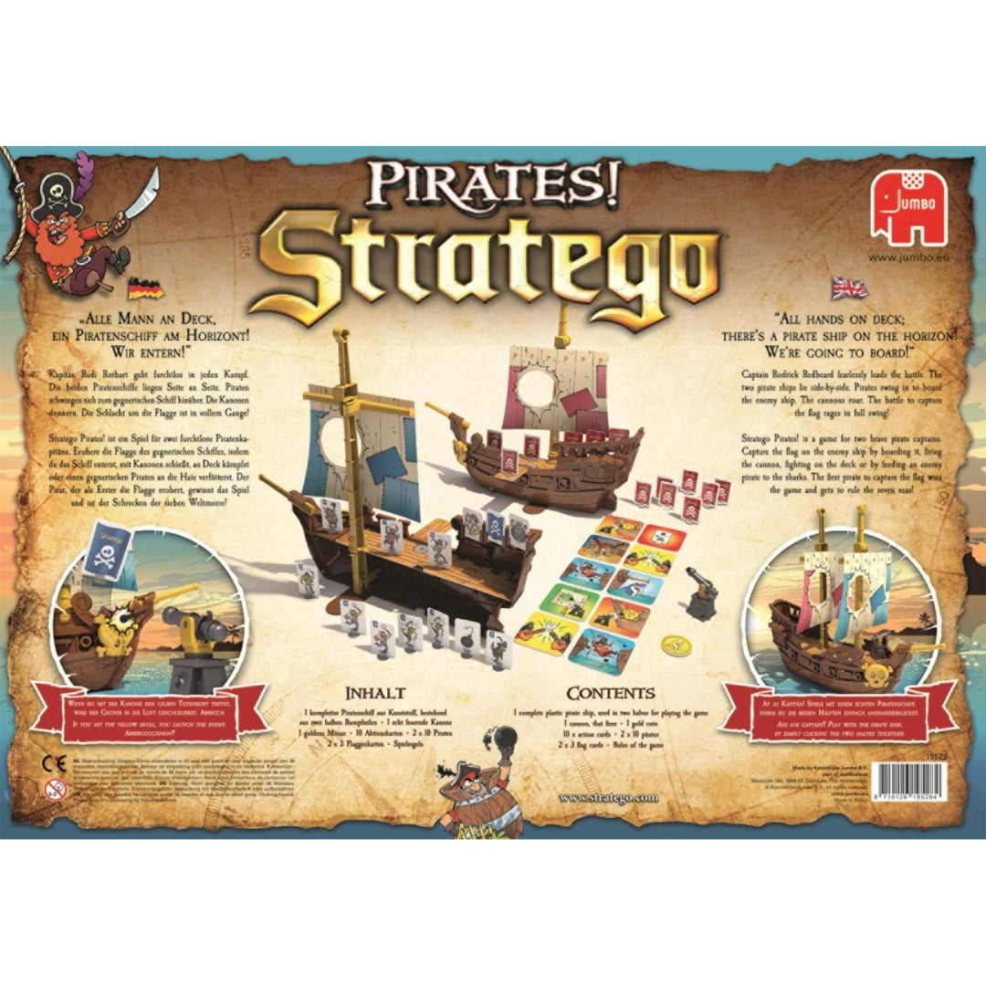 Jumbo Stratego Pirates Strategic Board Game for Kids - Maqio