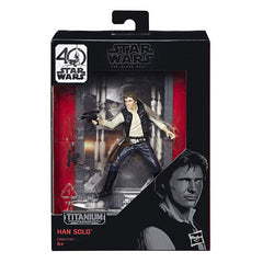 Star Wars The Black Series Titanium Series Han Solo Toy Figure - Maqio
