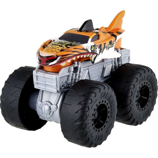 Hot Wheels Monster Trucks Roarinâ€™ Wreckers Tiger Shark Truck