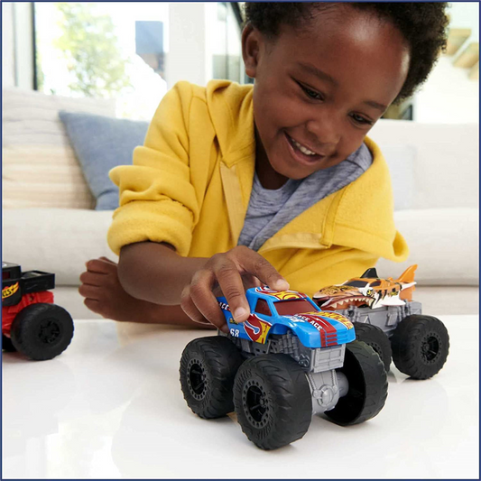 Hot Wheels Monster Trucks Roarinâ€™ Wreckers Tiger Shark Truck