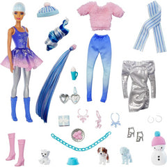 Barbie Colour Reveal Advent Calendar for Christmas with 25 Surprises Inc Doll