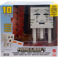 Minecraft Fireball Ghast Figure with Changing Expressions & 10 Disks