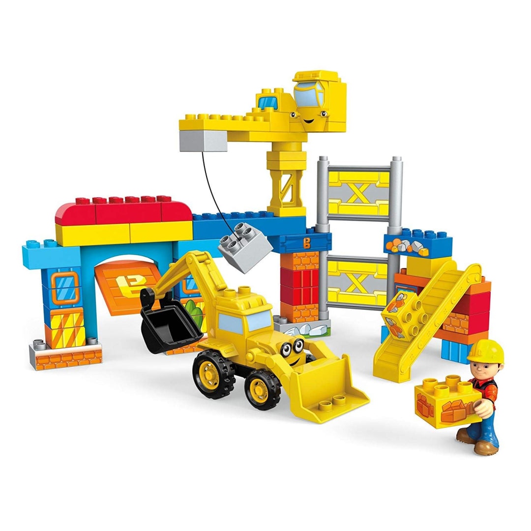 Mattel Mega Blox Bob the Builder FFF24 Work Yard Build-up Construction Toy - Maqio