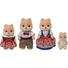 Sylvanian Families Caramel Dog Family of 4 Figurines