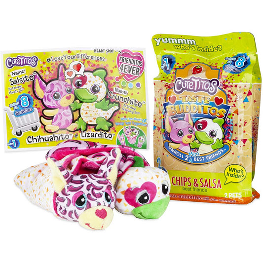 Cutetitos Taste Budditos 2 Pack Cuddly Plush - Chips & Salsa