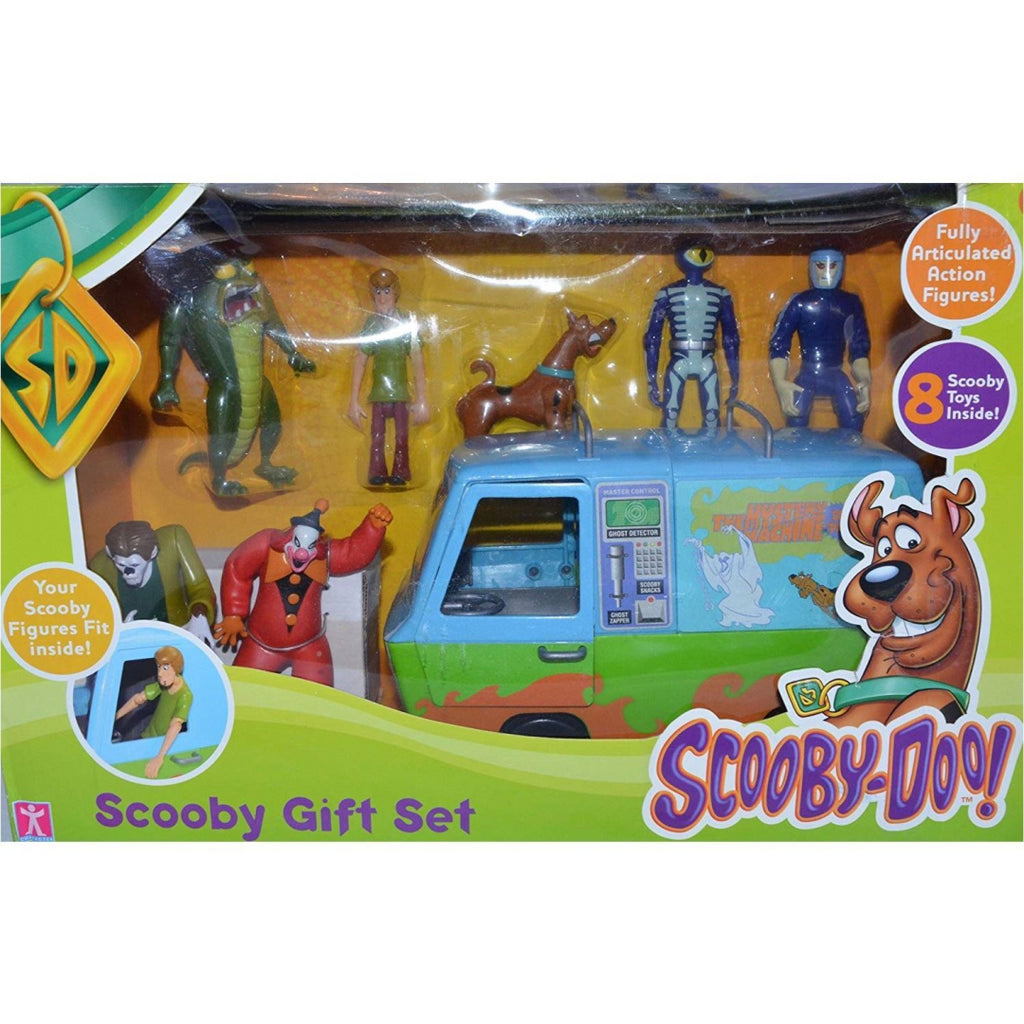 Scooby-Doo Scooby Gift Set with Myster Machine and 7 Scooby Action Figures - Maqio