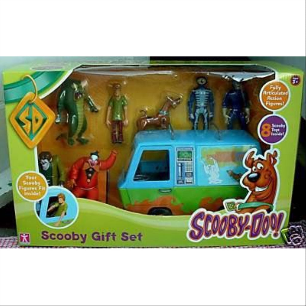Scooby-Doo Scooby Gift Set with Myster Machine and 7 Scooby Action Figures - Maqio