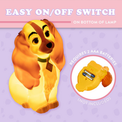 Disney Lady Light 3D  Lamp Lady & The Tramp