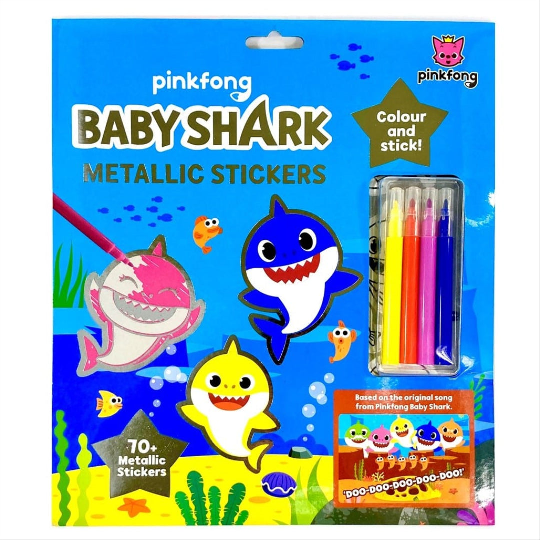 Baby Shark Surprise Metallic Sticker Set 3211/BSME - Maqio