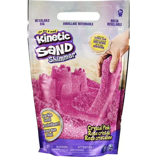Kinetic Sand Shimmery Crystal Pink 907g Bag - Maqio