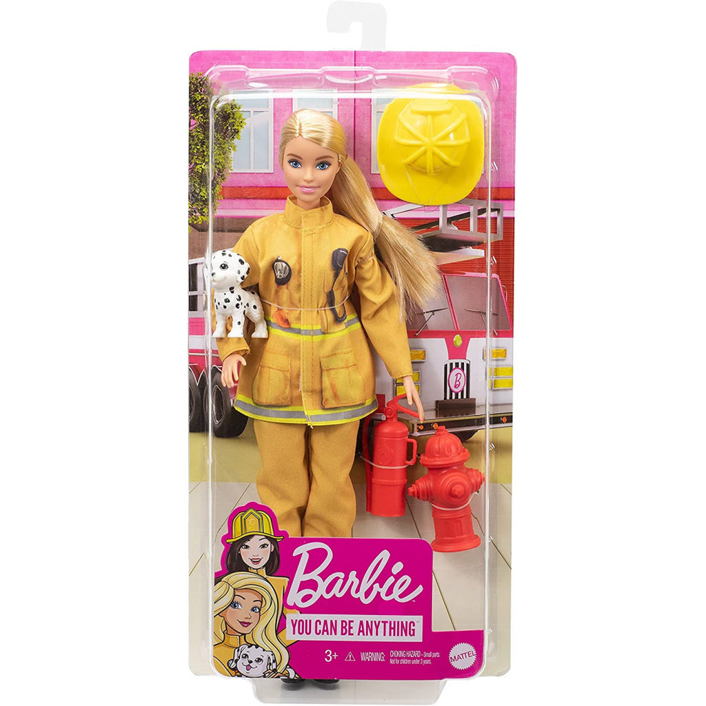 Barbie Firefighter Playset with Blonde Doll - Maqio