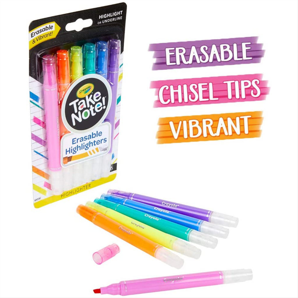 Crayola Take Notes Erasable Highlighters - Maqio