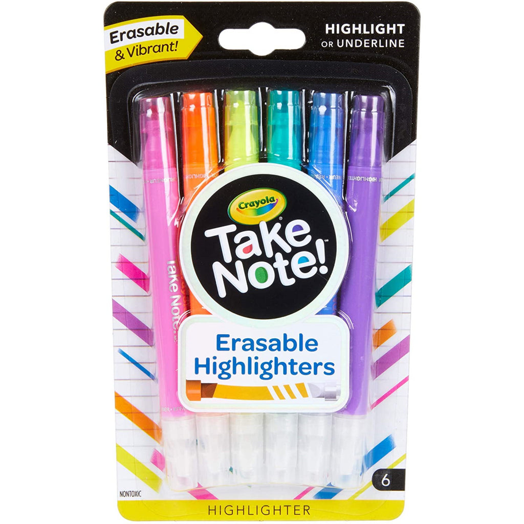 Crayola Take Notes Erasable Highlighters - Maqio