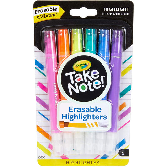 Crayola Take Notes Erasable Highlighters - Maqio