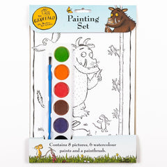 The Gruffalo Painting Set With Pictures 6 Watercolour Paints & Paintbrush - Maqio