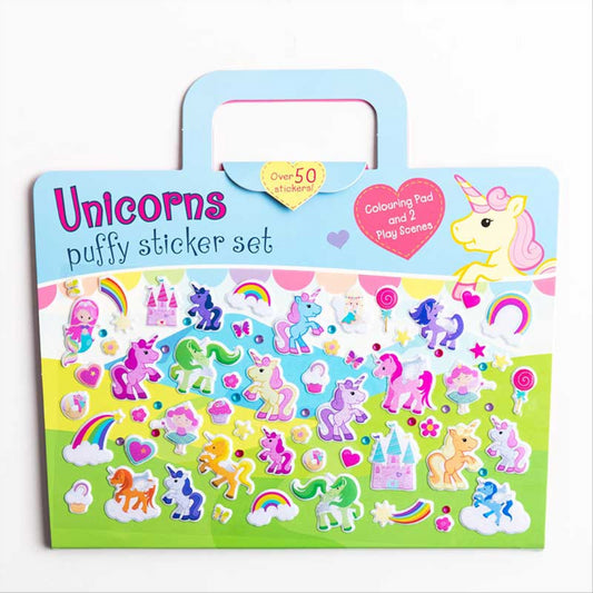 Unicorn Puffy Sticker Set - Maqio