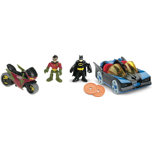 Imaginext Batmobile & Cycle with Batman & Robin Figures - Maqio