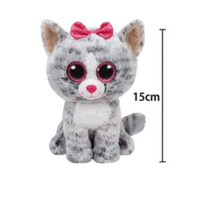 Ty Toys Beanie Babies Boos Kiki Grey Cat 15cm - Maqio