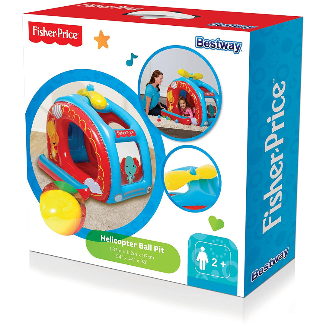 Fisher-Price Play Centre Activity Pool Helicopter Inflatable inc 25 Balls - Maqio