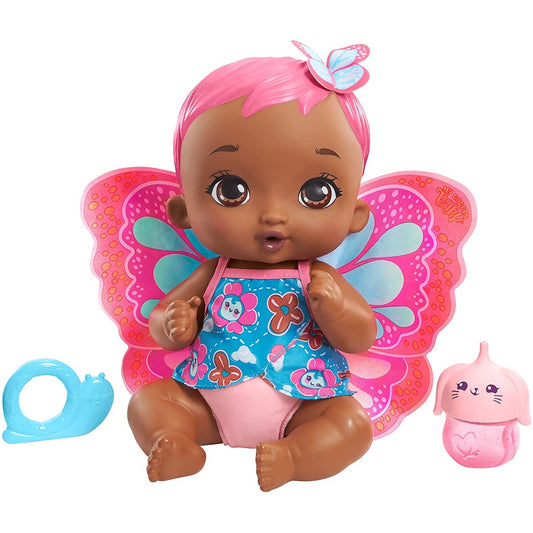 My Garden Baby Feed and Change Baby Butterfly Doll with Pink Hair - Maqio