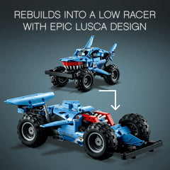 Lego 42134 Technic Monster Jam Megalodon 2 in 1 Pull Back Shark Truck Car