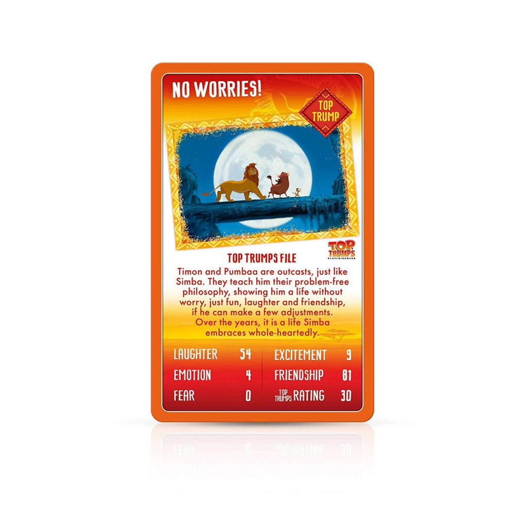 Lion King Top Trumps Card Game - Maqio