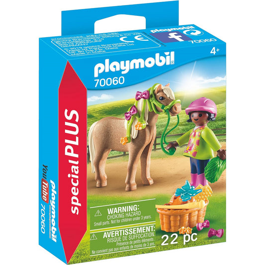Playmobil 70060 Special Plus Girl with Pony Fun Imaginative Role-Play Playset