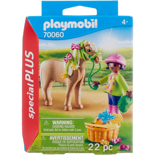 Playmobil 70060 Special Plus Girl with Pony Fun Imaginative Role-Play Playset