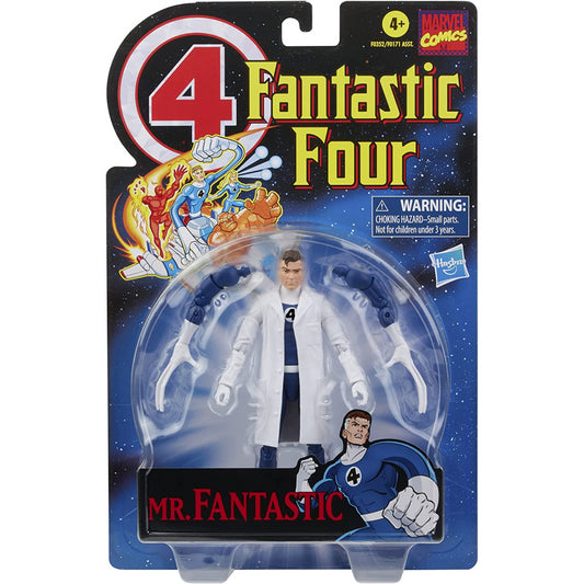 Marvel Fantastic Four Legends Series 6in Retro Action Figure - Mr Fantastic