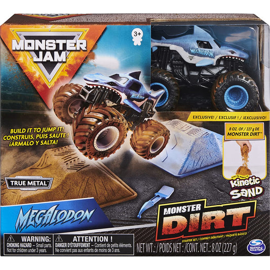 Monster Jam With Kinetic Sand - Megalodon 1:64 Scale