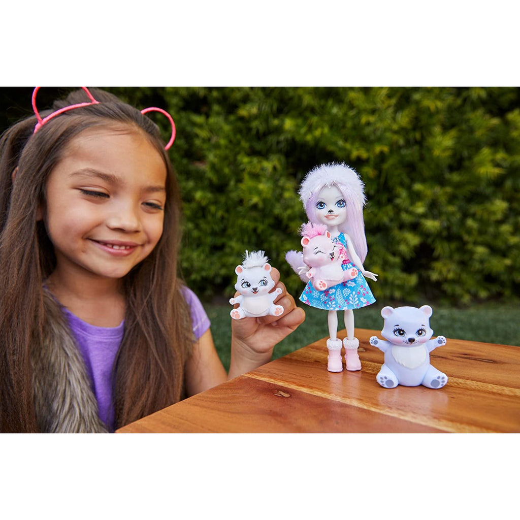 Enchantimals Pristina Polar Bear Doll & Family - Maqio