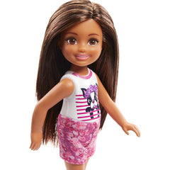 Barbie Club Chelsea Brunette with Puppy Top Doll