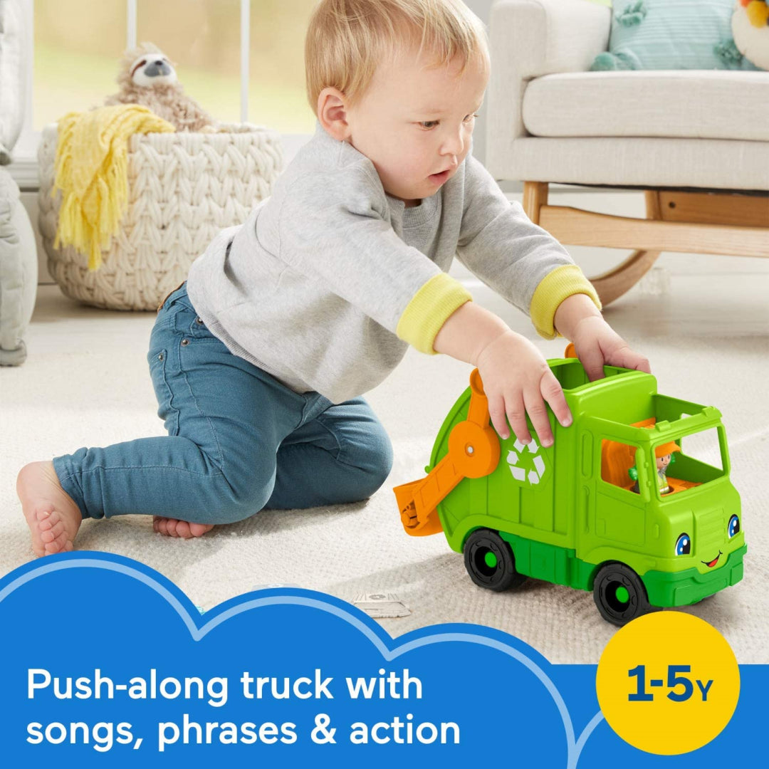 Fisher-Price Little People Recycling Push Musical Truck - Maqio