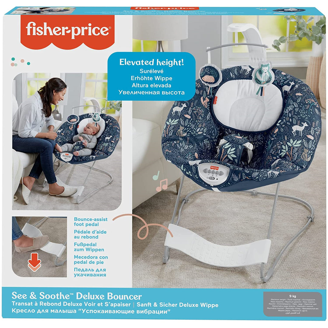 Fisher-Price See and Soothe Deluxe Baby Bouncer - Maqio