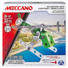 Meccano Helicopter Start Construction Toy Playset - Maqio