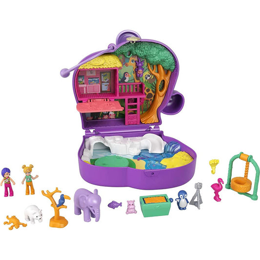 Polly Pocket World Elephant Adventure Compact with Mini Figure