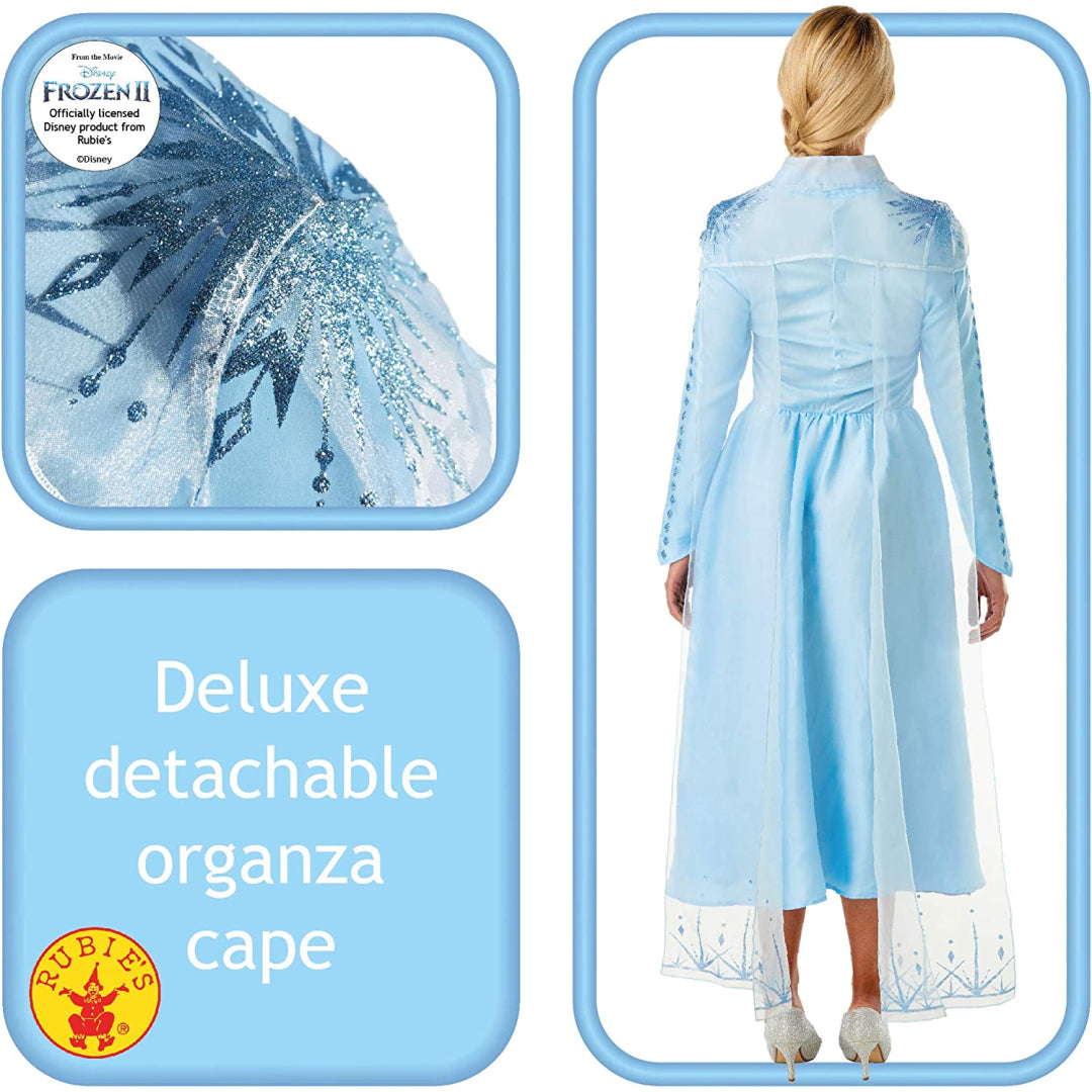 Frozen 2 Elsa Disguise Disney Classic Girl's Halloween Fancy-Dress