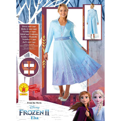 Rubie's Disney Frozen 2 Elsa Deluxe Dress Adults Costume - X-Small (UK Size 6)