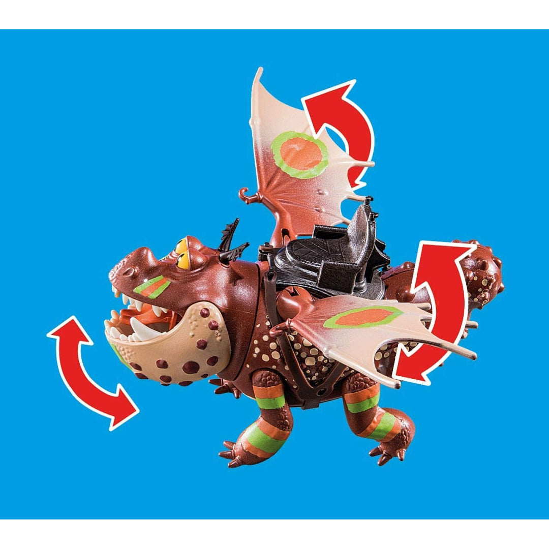 Playmobil Dreamworks Dragons Dragon Racing Fishlegs Meatlug - Maqio