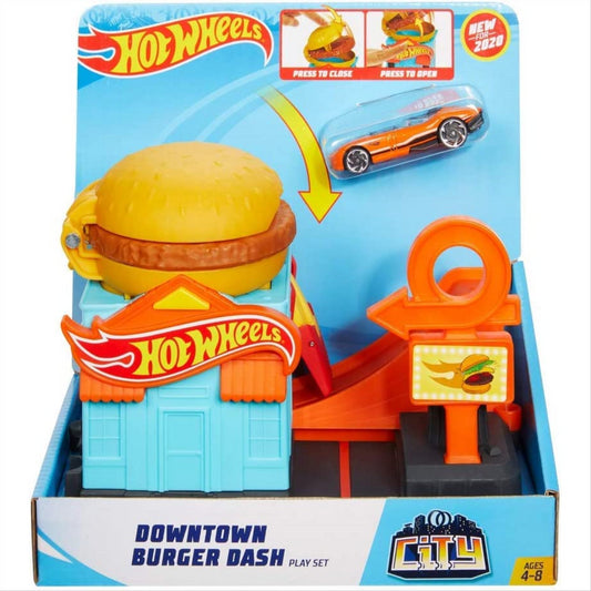 Hot Wheels Downtown Burger Dash Playset & Car