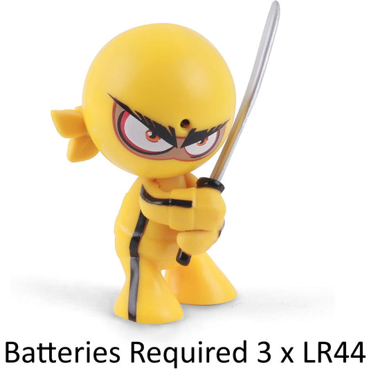 Fart Ninjas Flying Thunder Yellow/Black Motion Activated Figure (Batteries Needed)
